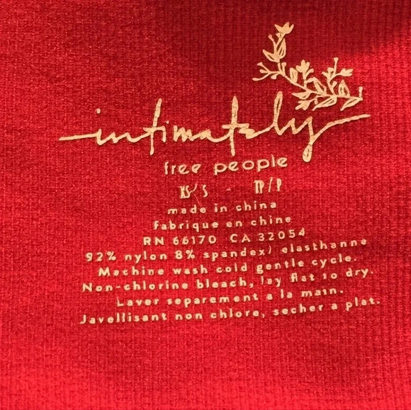 Free People, Size XS/S, Cherry Red Strappy Crop - Picture 14 of 14